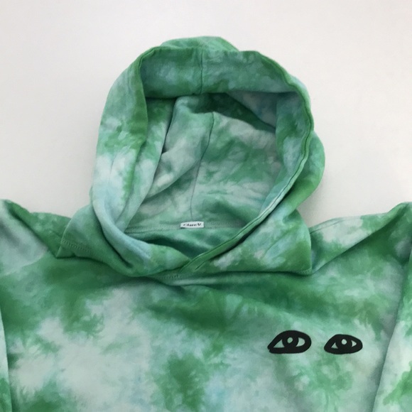 Clare V Tie Dye Eye Print Sweatshirt - Picture 2 of 8